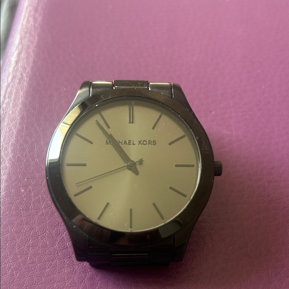 Michael Kors Black and Large Black face steel Women’s Watch